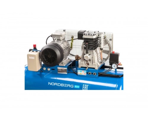 Компрессор поршневой с ременным приводом, объем 100 л NORDBERG ECO NCE100/520