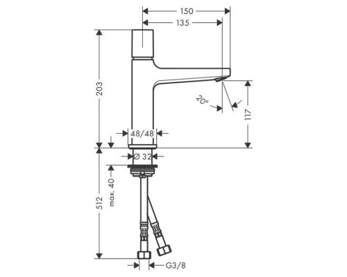 Hansgrohe Metropol Смеситель для раковины, однорычажный, на 1 отв., излив: 15см., цвет: хром. 32571000 Hansgrohe Metropol Смеситель для раковины, однорычажный, на 1 отв., излив: 15см., цвет: хром. 32571000