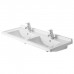 Duravit Starck 3 Раковина 130х48.5 см, с 1 отв., двойная, цвет: белый. 0332130000