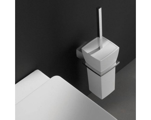 Bertocci Grace Туалетный ёршик,напольный/подвесной, цвет: белая керамика/хром. 142 7722 0000