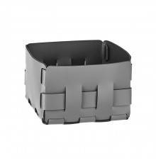 ADJ Корзинка Mini Bottega, 19x19xH13 см., цвет: серый/черный. 1019.03/01
