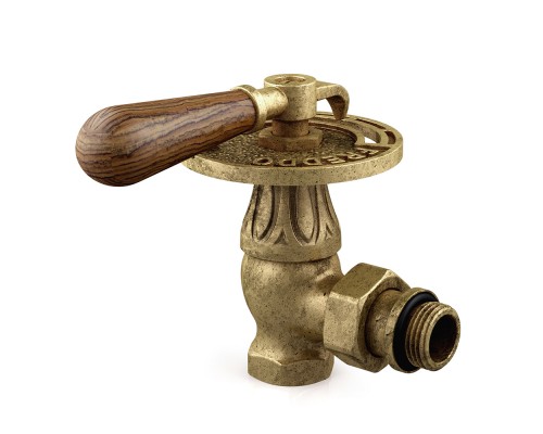 Вентиль SR Rubinetterie Belle Epoque 1/2”, на подачу угловой, ручной регулировки, цвет бронза 0310-1500Z000