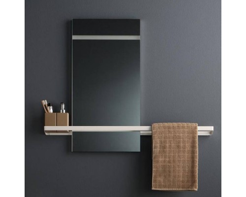 Bertocci Fly Релинг 96 см для зеркала и аксессуаров из композита, подвесной, цвет: белый матовый. 149 1516 0200