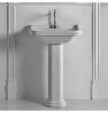 Kerasan Waldorf Раковина 60х55 см, 1 отв., с пьедесталом, керамическая, цвет: белый/хром. 4140K1bi/cr*1,  417001