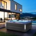 Jacuzzi J335 Минибассейн 214х214хh94см, отдельностоящий, гидро/аэромассаж, подсветка, стереосистема, CLEARRAY, MSFoam, нагреватель, с крышкой, отделка: platinum / smoked ebony. 903002410, ZP12ZY0EW40