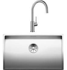 Комплект Мойка кухонная Blanco Claron 700-U + Смеситель Candor 523120