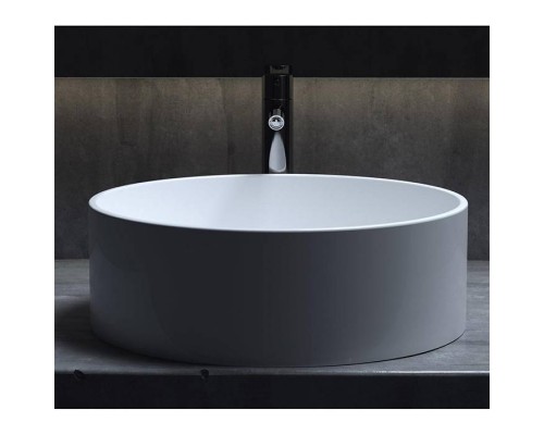 Salini Armonia Раковина накладная 45х45х15cм, без отв., без перелива, S-Stone, цвет: белый матовый. 130112SM