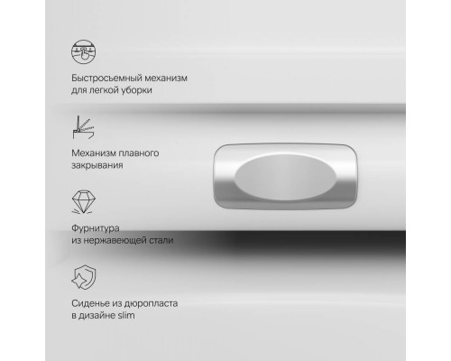 C701700SC Унитаз подвесной FlashClean, с сиденьем C701700SC Унитаз подвесной FlashClean, с сиденьем