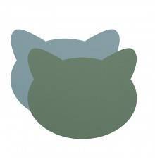 ADJ Плейсмат детский Cat, 42x35 см., цвет: небесный/эвкалипт. 0100.50/60
