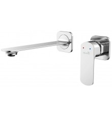 AQM6315CR Monza Смеситель для раковины 200 мм, настен., на 2 отв., Комплект, Хром AQM6315CR