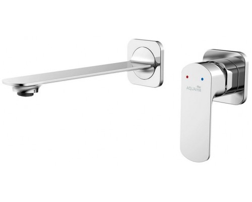 AQM6315CR Monza Смеситель для раковины 200 мм, настен., на 2 отв., Комплект, Хром AQM6315CR