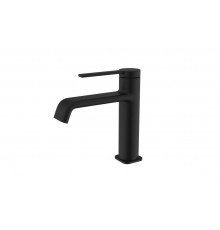 AQM6410MB Asti Смеситель для раковины 104 мм, гладкий, подводка ½ каскадный аэратор, Черный матовы AQM6410MB