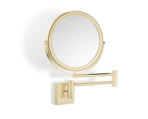 Decor Walther SP 28/2/V Косметическое зеркало 17см, подвесное, увел. 5x, цвет: золото матовое. 0105882