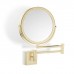 Decor Walther SP 28/2/V Косметическое зеркало 17см, подвесное, увел. 5x, цвет: золото матовое. 0105882
