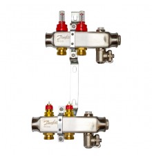Комплект коллекторов Danfoss  SSM-2F с расходомерами и кронштейнами, 2 контура. 088U0952