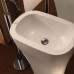 Kerasan Aquatech Раковина 60 см, без отв., с креплением и сифоном, цвет: белый. 374201