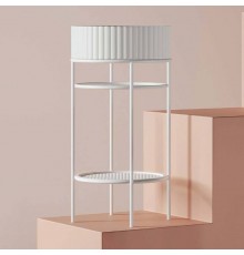 Artceram VOGUE Металическая структура Oslash;44хh72,5см с раковиной Millerighe без отв. под смеситель, с сетчатой полочкой, напольный, цвет: белый матовый. OSL010 01 00,  ACA058 05