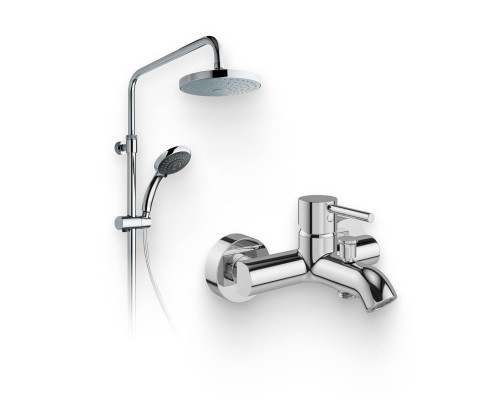 Душевой комплект Смеситель VitrA Minimax S A41994EXP + Стойка System Rain A45597EXP Душевой комплект Смеситель VitrA Minimax S A41994EXP + Стойка System Rain A45597EXP