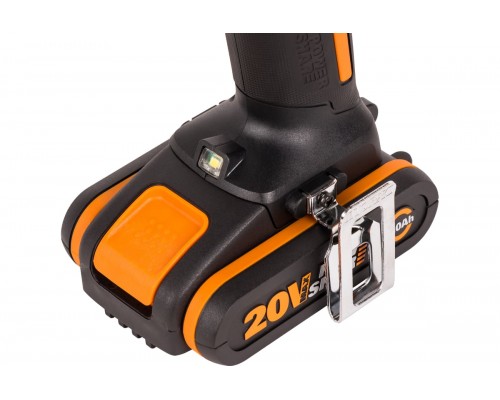 Дрель-шуруповерт аккумуляторная WORX WX100.2, 20В, 2Ач х2, ЗУ 0,4А, сумка