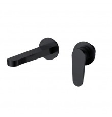 AQM6915MB Novara Смеситель для раковины настенный на 2отв., цвет черный матовый AQM6915MB