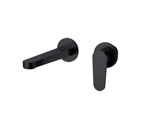 AQM6915MB Novara Смеситель для раковины настенный на 2отв., цвет черный матовый AQM6915MB