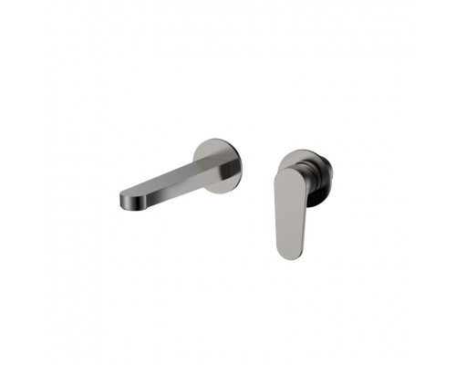 AQM6915GM Novara Смеситель для раковины настенный на 2отв., цвет металл AQM6915GM