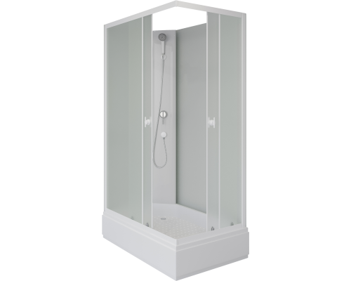 Душевая кабина Niagara Promo P100/80/26Q/MT/BK 100х80 см, без крыши