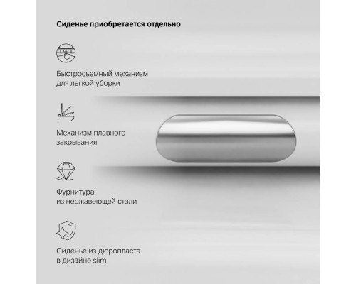 C111700WH Унитаз подвесной FlashClean, без сиденья C111700WH Унитаз подвесной FlashClean, без сиденья
