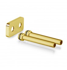 Комплект трубок SR Rubinetterie 15х1,0 с наружной резьбой 1/2х15 и отражателем 50мм, цвет золото A494-1500DE15