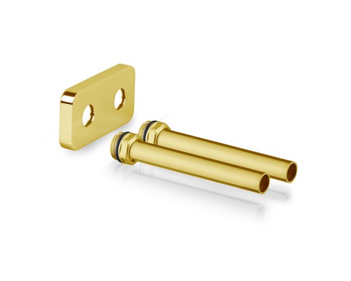 Комплект трубок SR Rubinetterie 15х1,0 с наружной резьбой 1/2х15 и отражателем 50мм, цвет золото A494-1500DE15