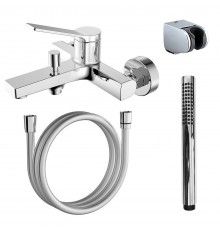 Смеситель для ванны и душа Azario VISE с ручным душем, хром (AZ-VSA238330C)