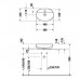 Duravit Luv Раковина накладная 50х35см., с 1 отв., с донным клапаном, без перелива, цвет: белый глянцевый. 0380500000