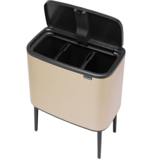 Мусорное ведро Brabantia Bo Touch Bin 304644 11+11+11 л, шампань