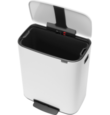 Мусорное ведро Brabantia Bo Pedal Bin 211300 60 л, белое