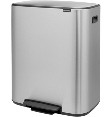 Мусорное ведро Brabantia Bo Pedal Bin 211324 60 л, стальное матовое