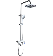 Душевая стойка Frap H34 F2434 хром, белая