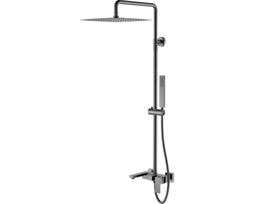 Душевая стойка Boheme Qubic 478-GM matt gun metal