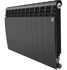 Радиатор биметаллический Royal Thermo BiLiner 500 12 секций, noir sable
