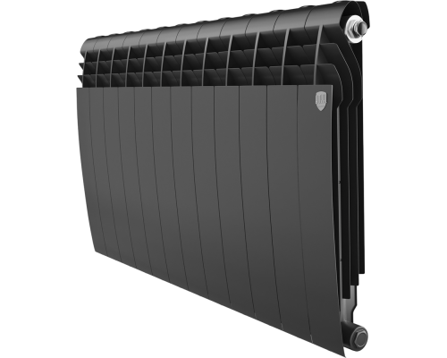 Радиатор биметаллический Royal Thermo BiLiner 500 12 секций, noir sable
