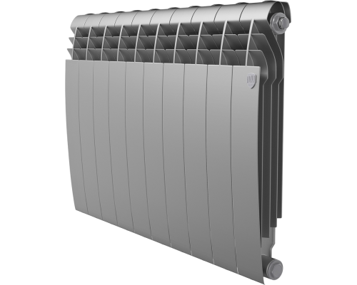 Радиатор биметаллический Royal Thermo BiLiner 500 10 секций, silver satin