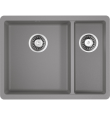 Мойка кухонная Omoikiri Kata 55-2-U-GR leningrad grey