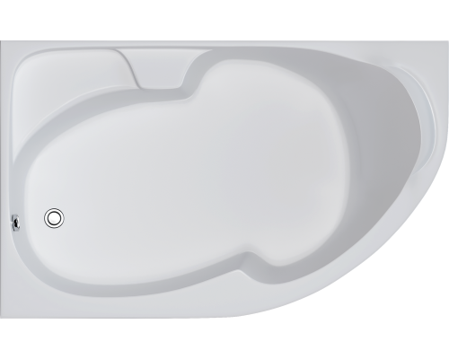 Акриловая ванна 1MarKa Diana L 160x100 см, угловая, с каркасом, асимметричная