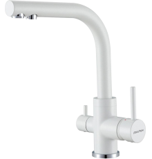 Смеситель для кухни Paulmark Essen Es213011-431TW белый матовый