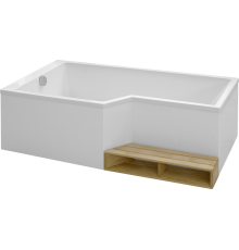 Акриловая ванна Jacob Delafon Bain-Douche Neo L 170x90 см, асимметричная