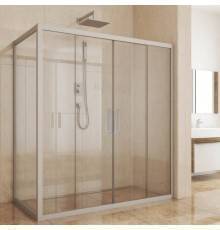 Душевой уголок Kubele DE019 R4-CLN-MT 130х120 см, профиль матовый хром