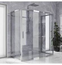 Душевой уголок Kubele DE019 R2U-CLN-CH 120х80 см, профиль хром