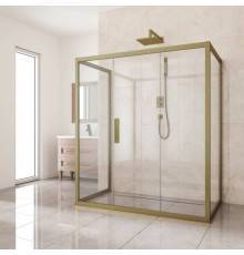 Душевой уголок Kubele DE019 R3U-CLN-BR 140х100 см, профиль бронза
