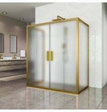 Душевой уголок Kubele DE019 R4U-MAT-BR 140х100 см, профиль бронза