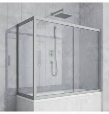 Шторка на ванну Kubele DE019 PR-CLN-MT 150х75 см, профиль матовый хром
