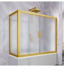 Шторка на ванну Kubele DE019 PR4-MAT-BR 170х70 см, профиль бронза